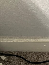 Floorboards all covered in dust