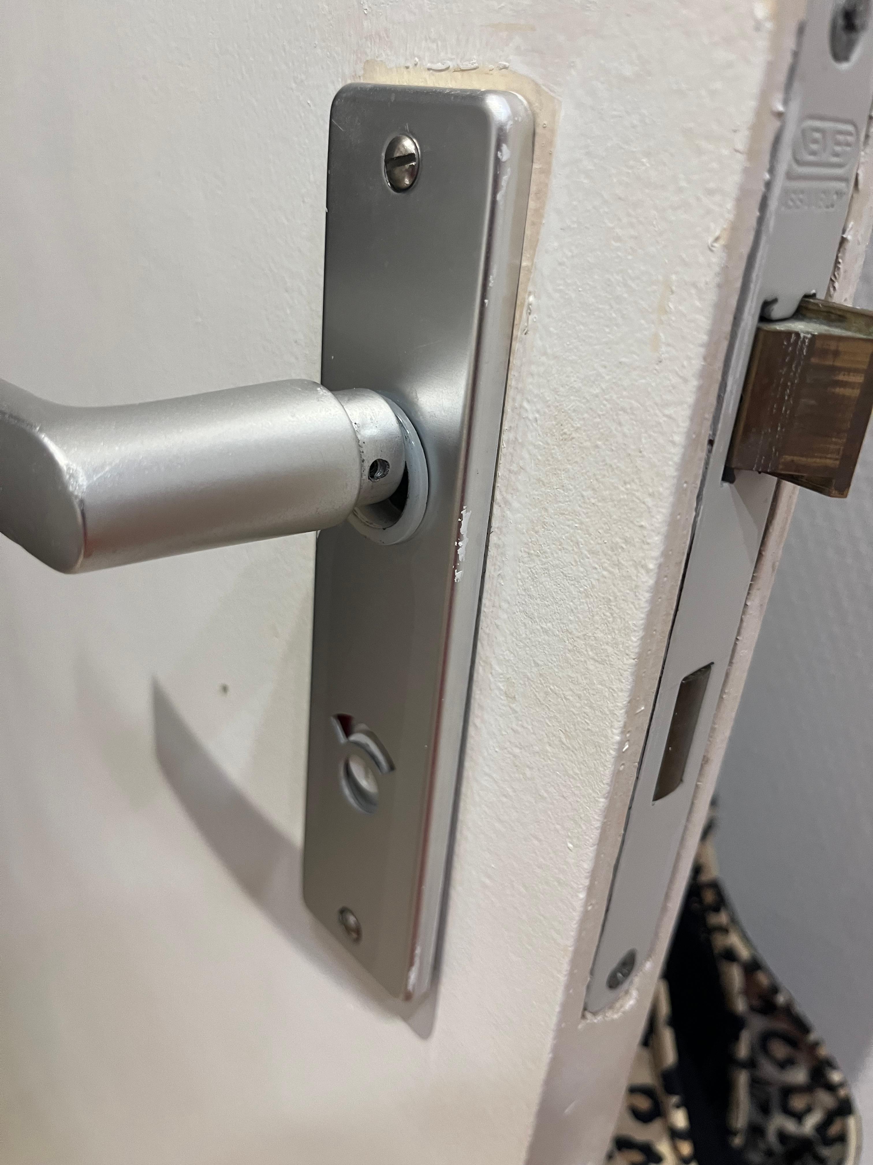 Bathroom door lock needs fixing