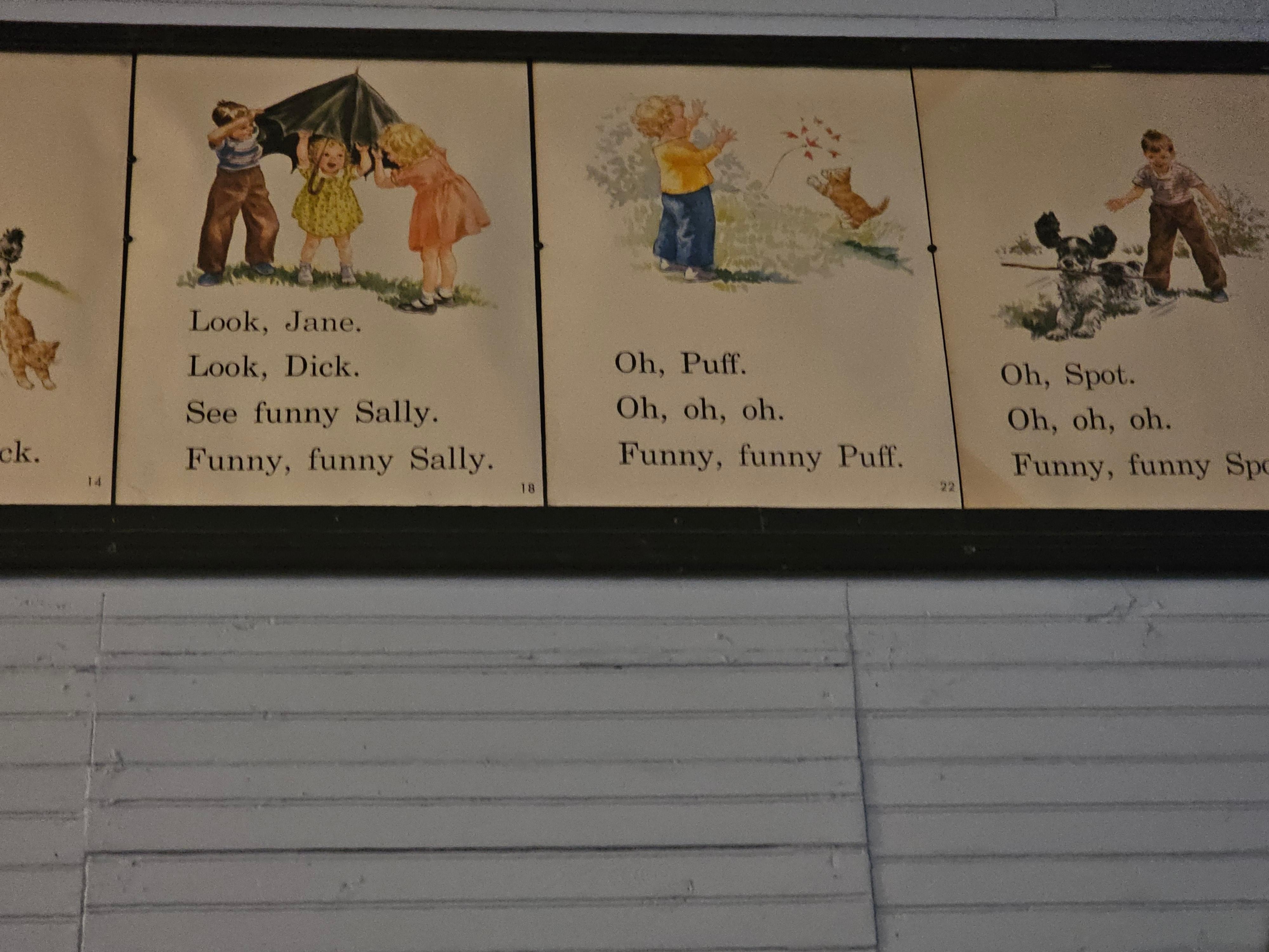 Close up of the panel.