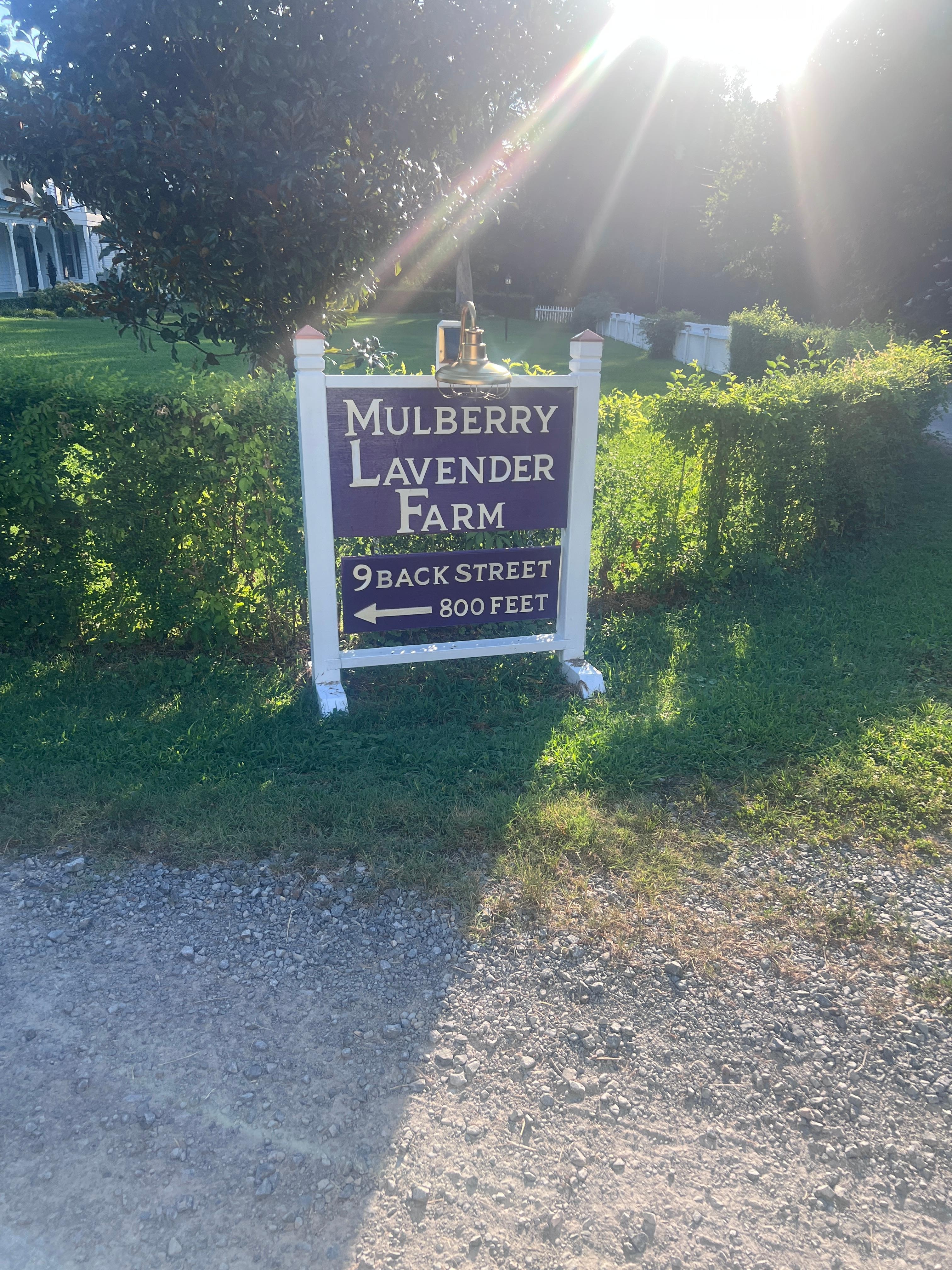 Sign at entrance