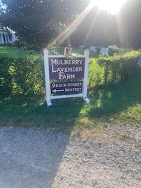 Sign at entrance