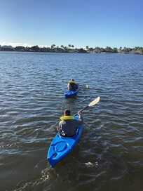 Two kayaks and a launch were cool to use