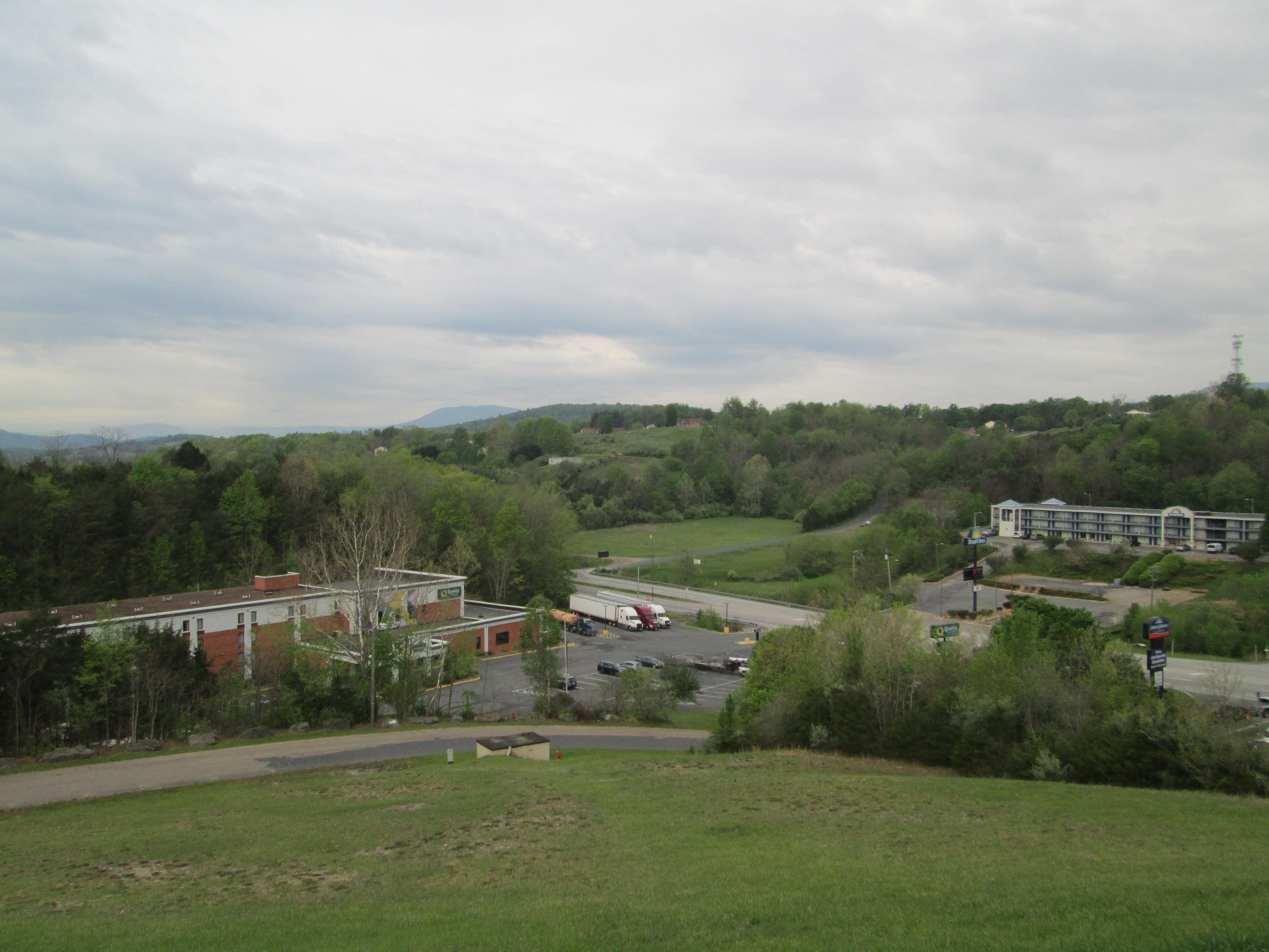 View from parking lot.