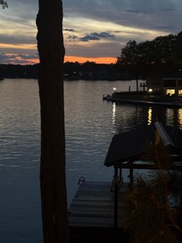 From the deck.