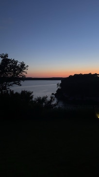 Sunset view from back porch
