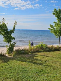 Husband enjoying his view of Lake Superior