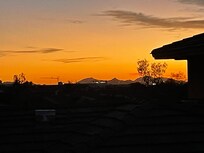 Evening sunset from the patio