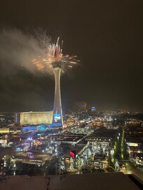 Old years nice was amazing watching the fireworks from my room,I felt like a big kid.
