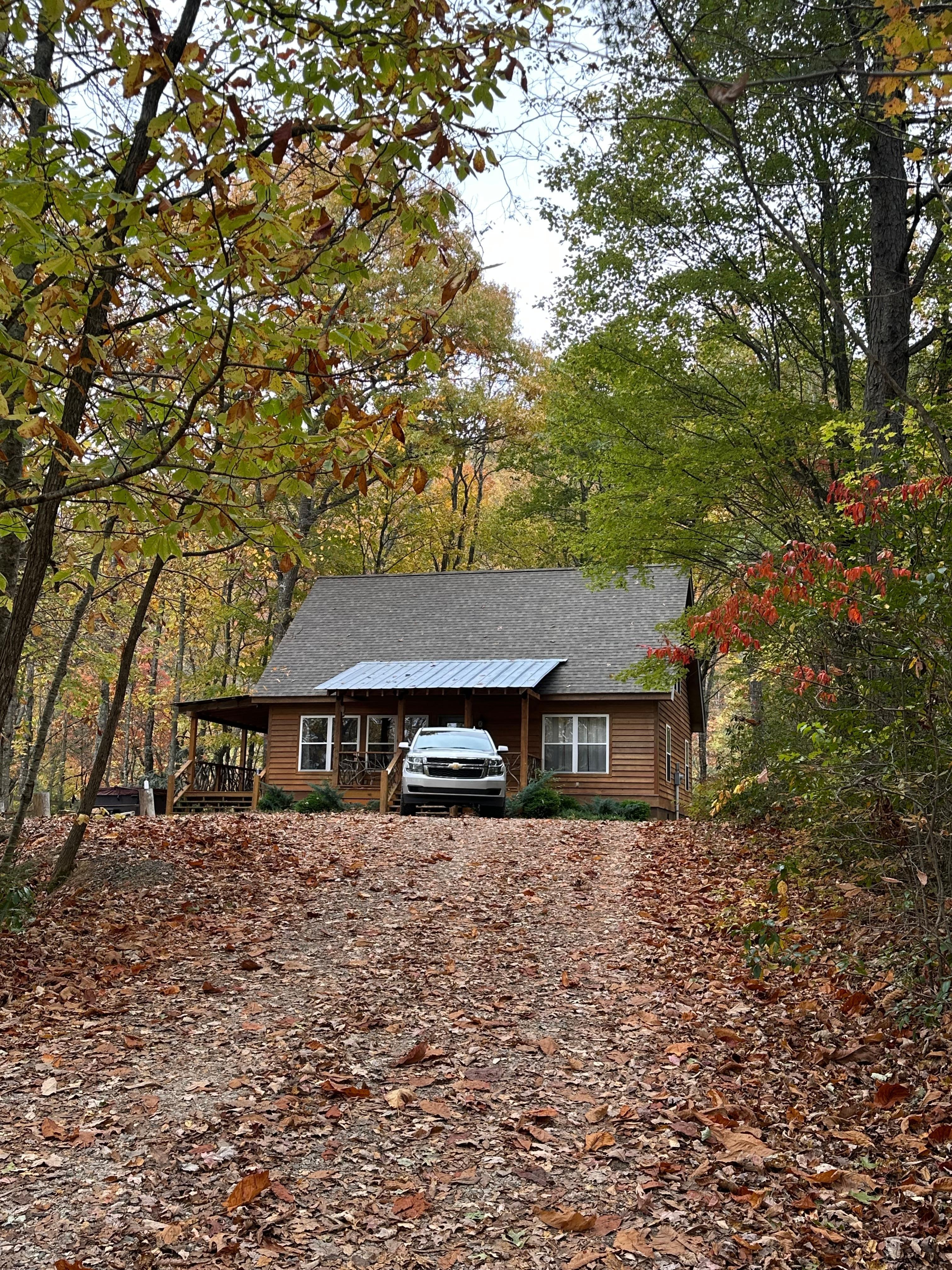 Secluded remote cabin. 