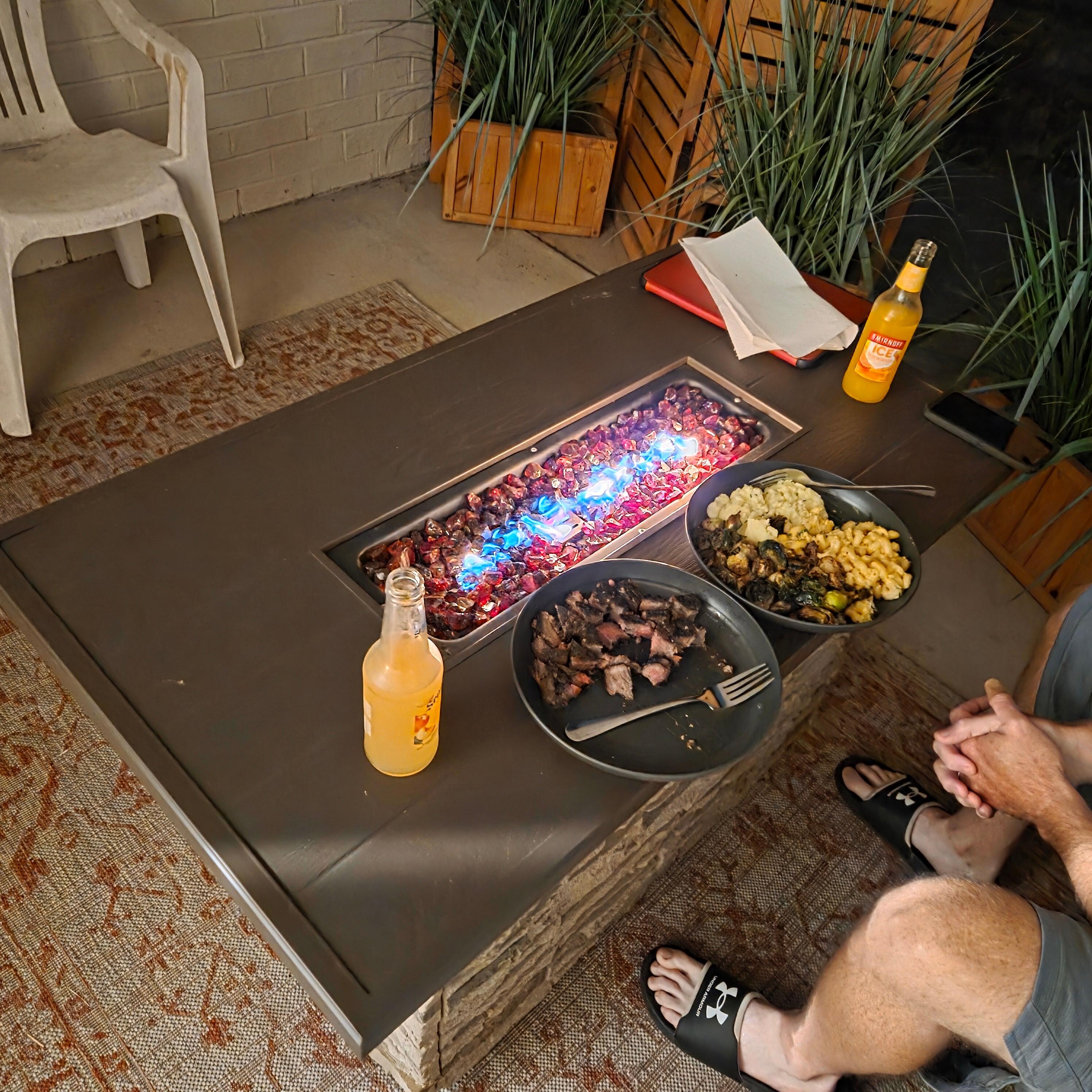 Patio off the bedroom. Our favorite spot!