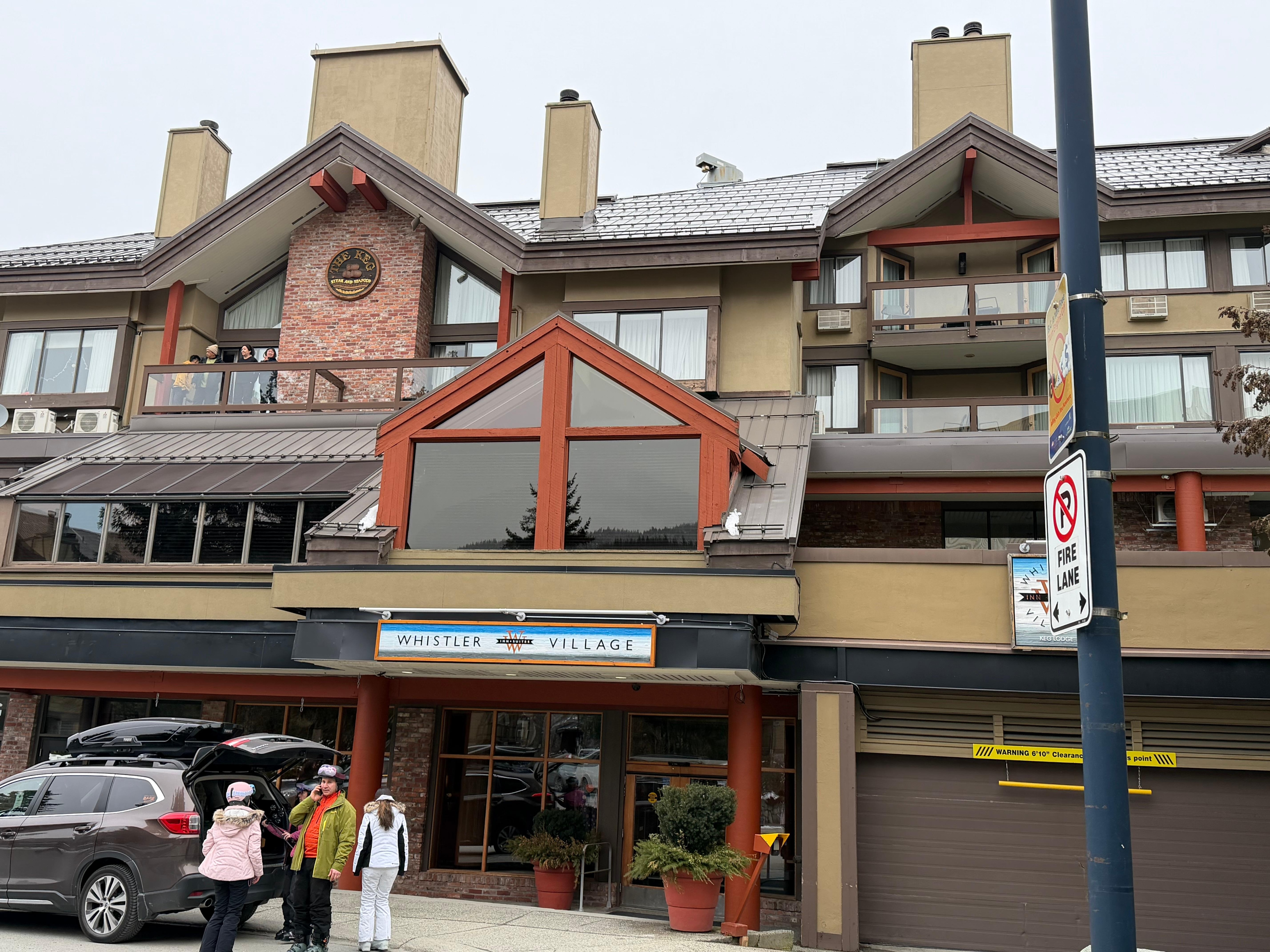 The front of the hotel 