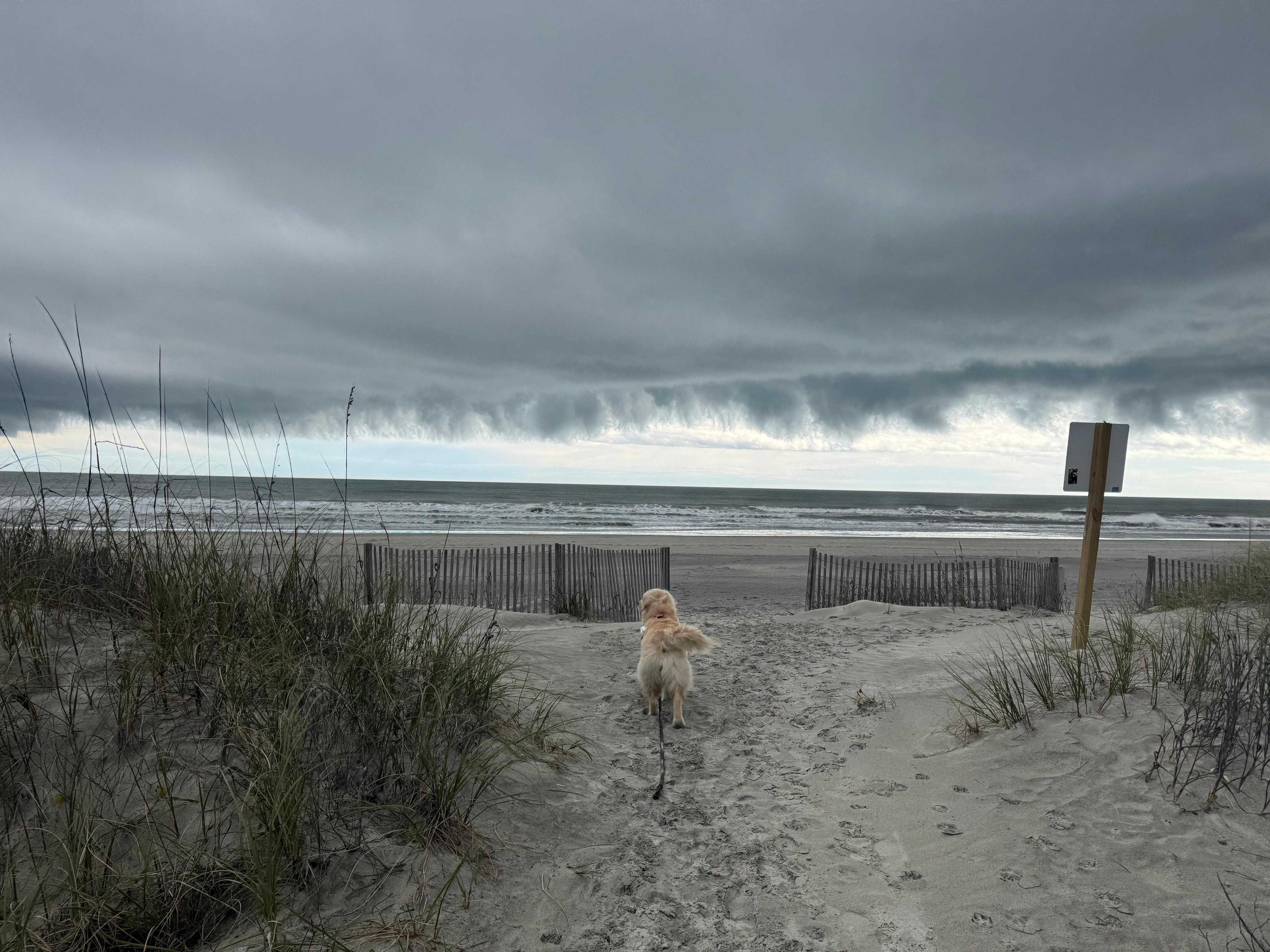 Pre-storm at the beach.