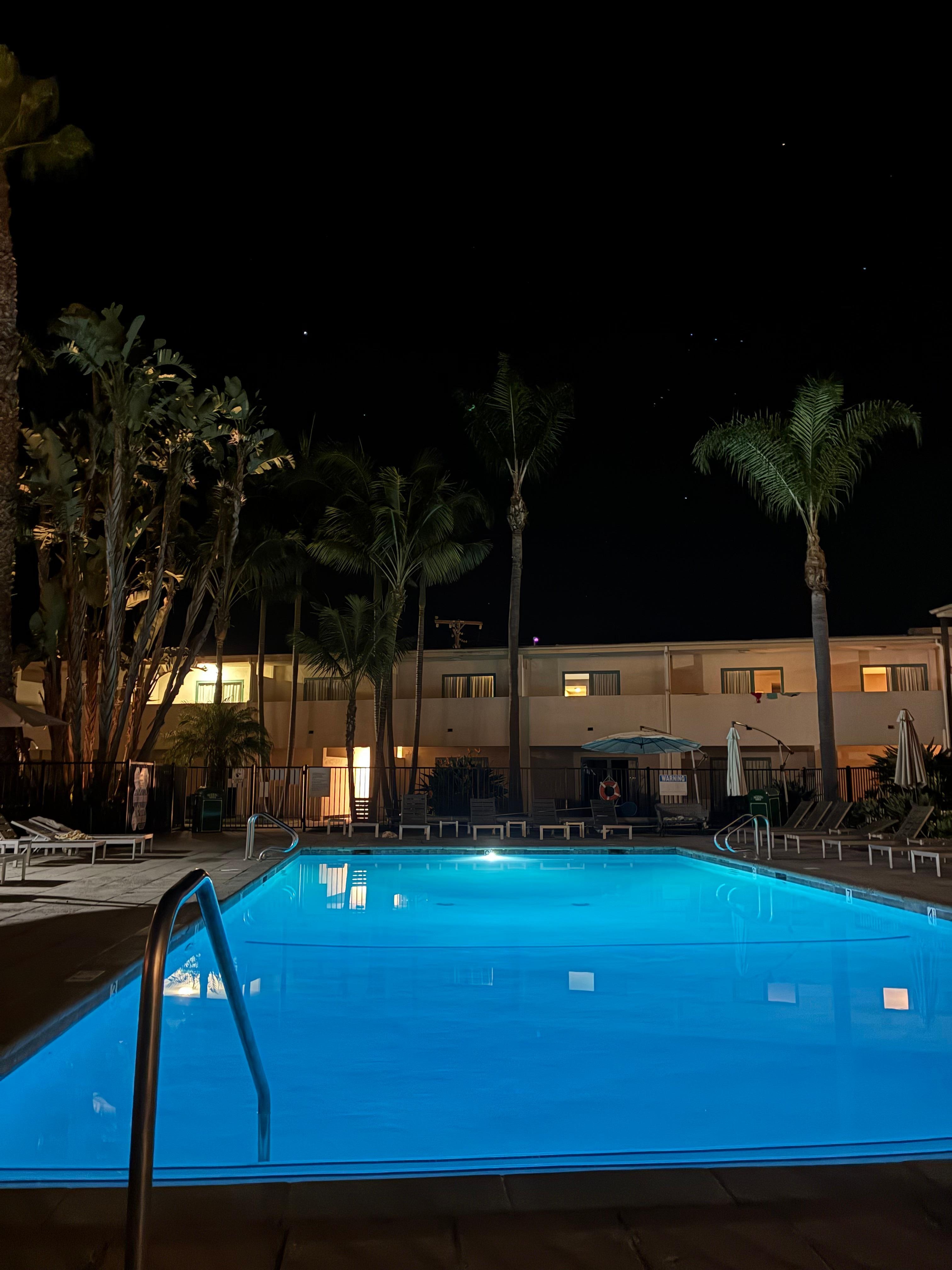 Pool at night