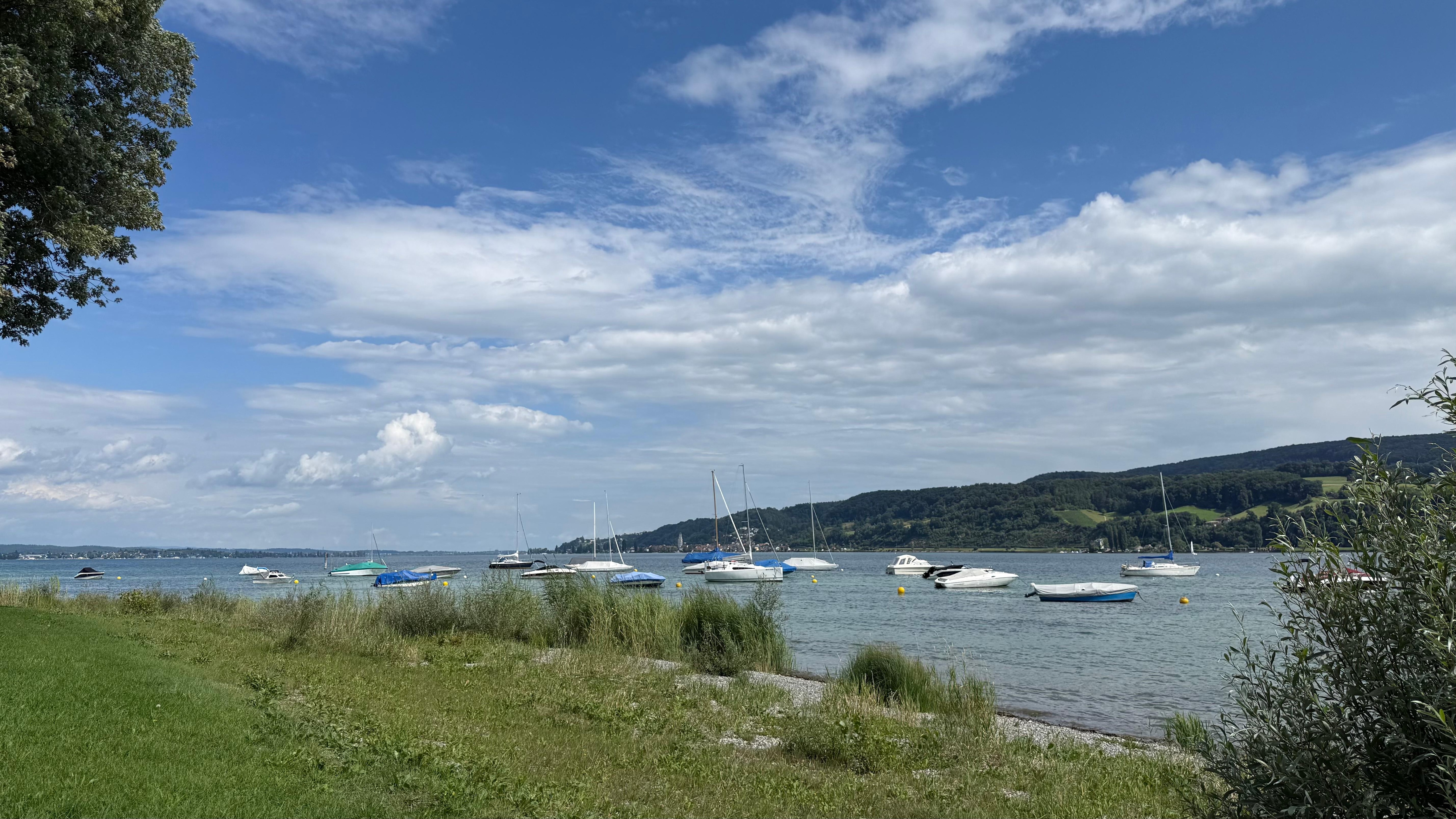 Blick beim Spaziergang in Gaienhofen