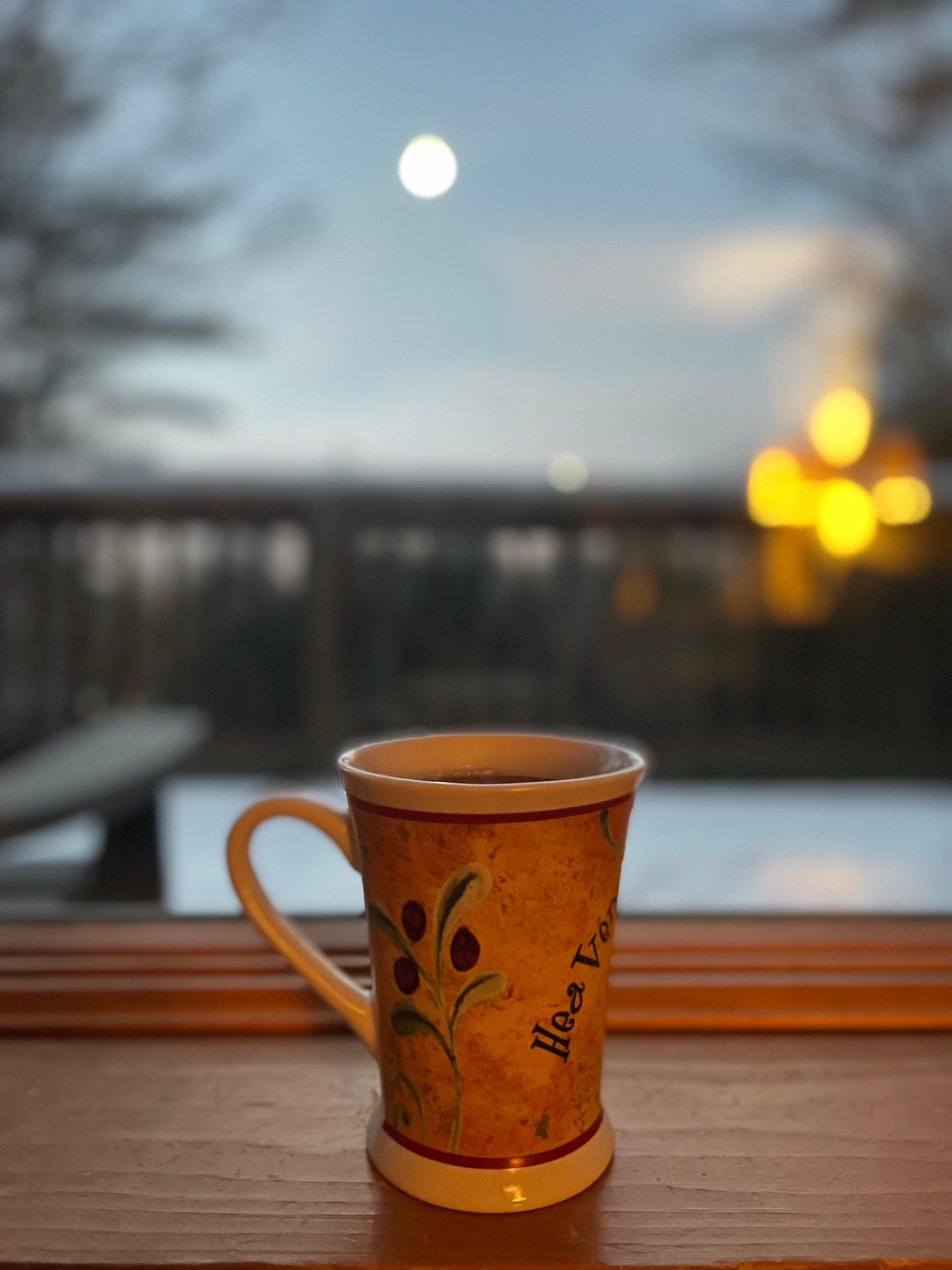 Coffee and the sunrise