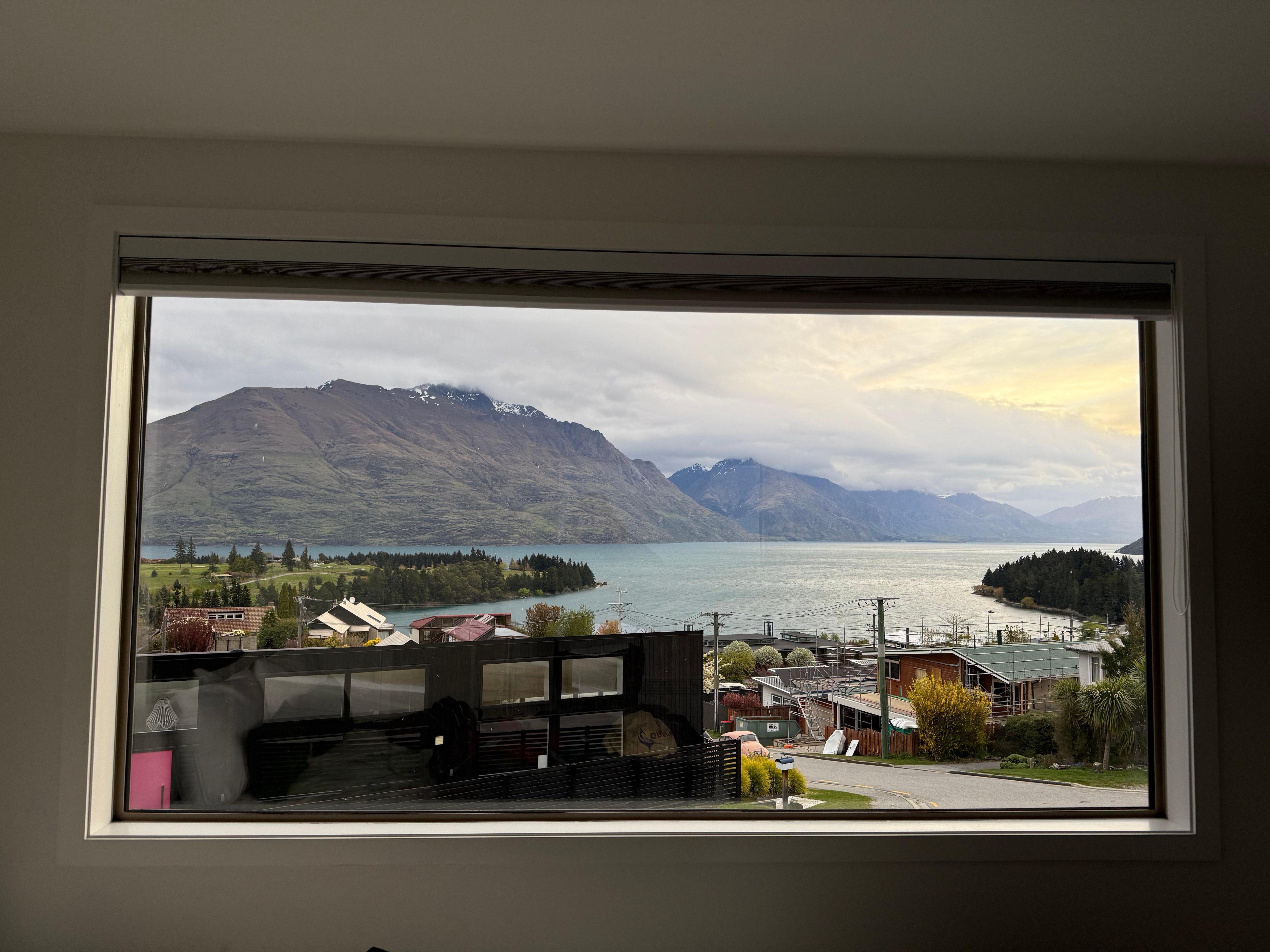 The actual panoramic view from the master bedroom, spectacular way to wake up each morning 