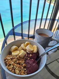 Açai bowl with a view