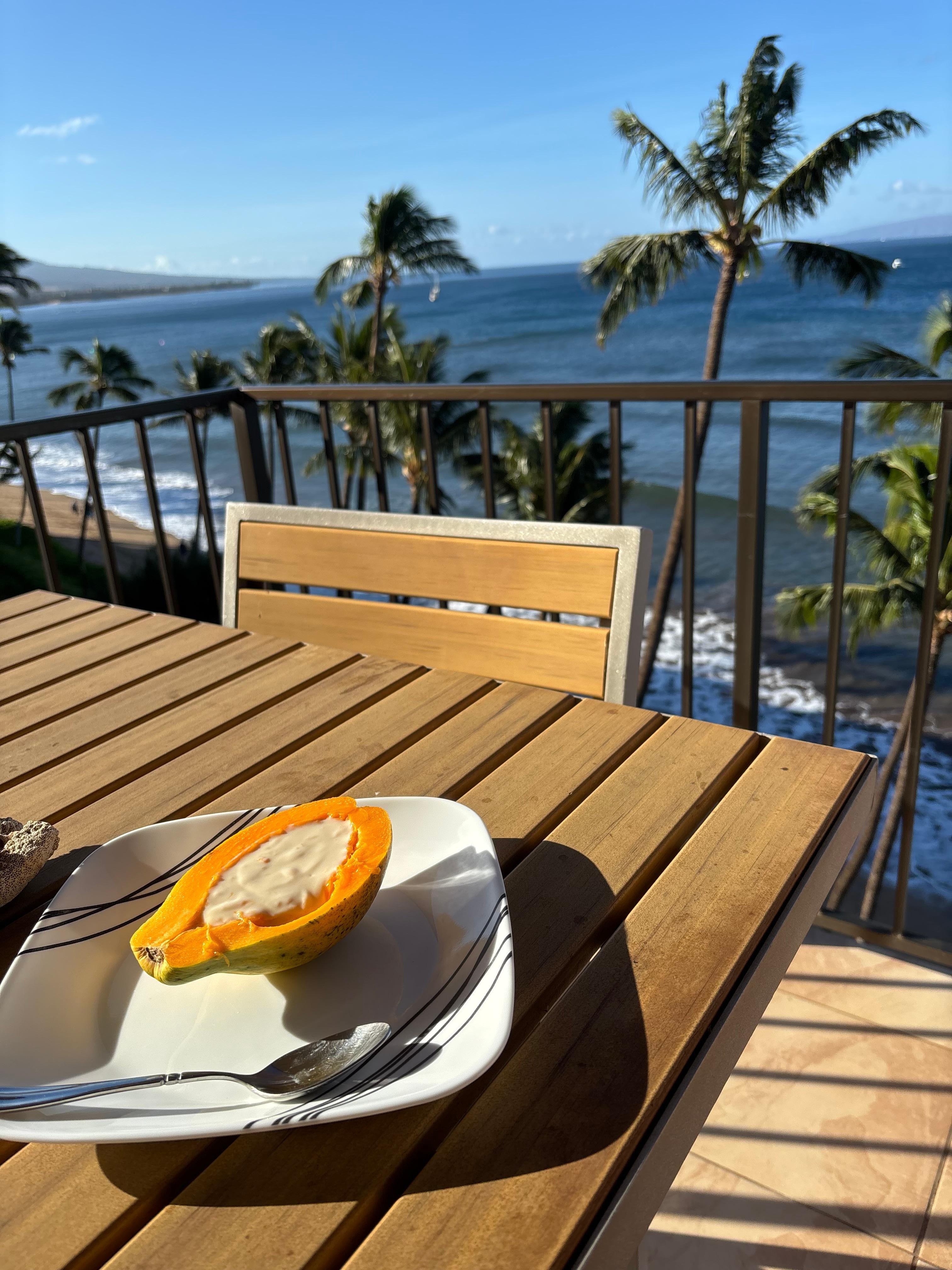 Breakfast on the lanai