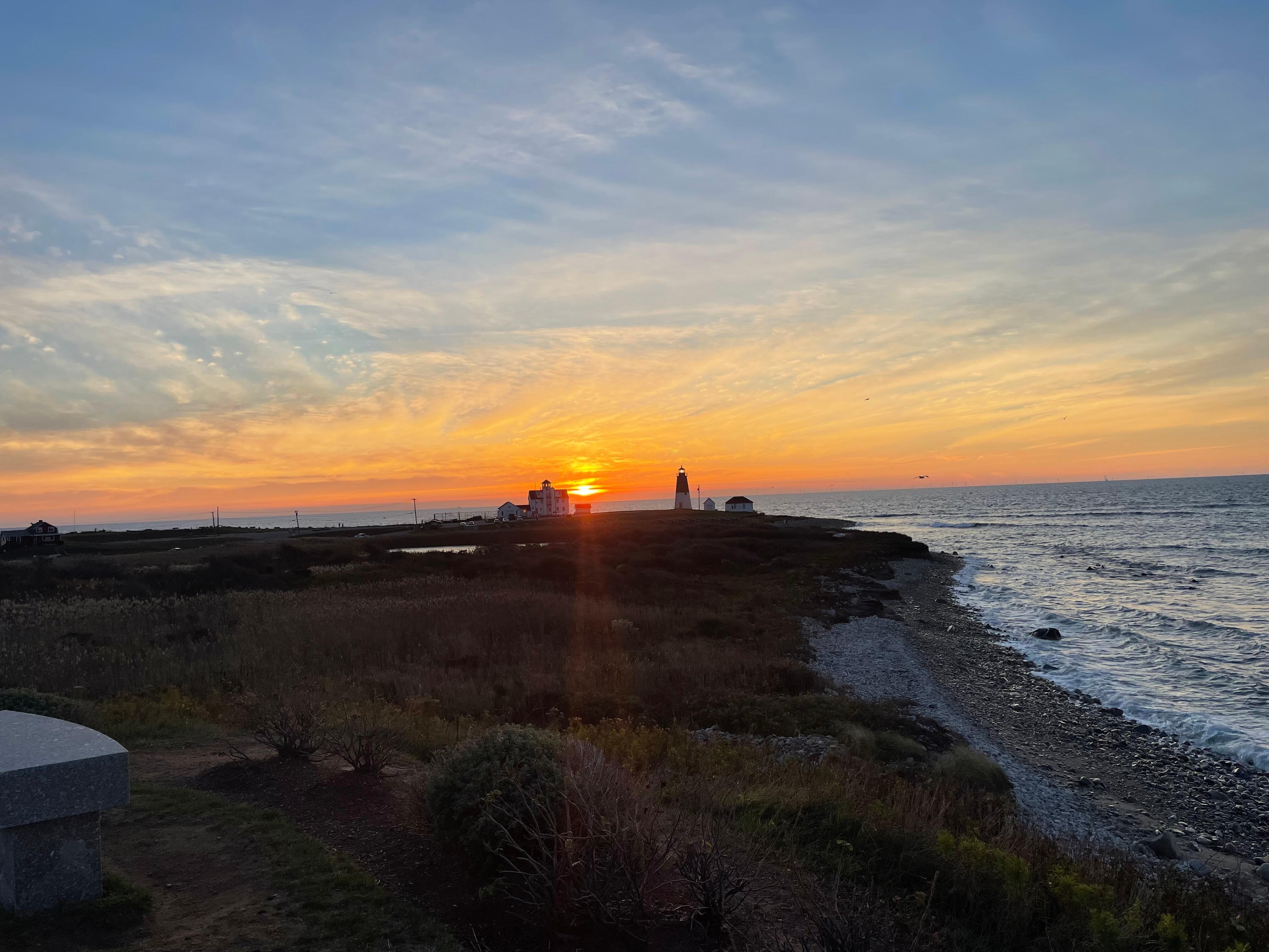 Sunset on the bay, just a very short walk away. 