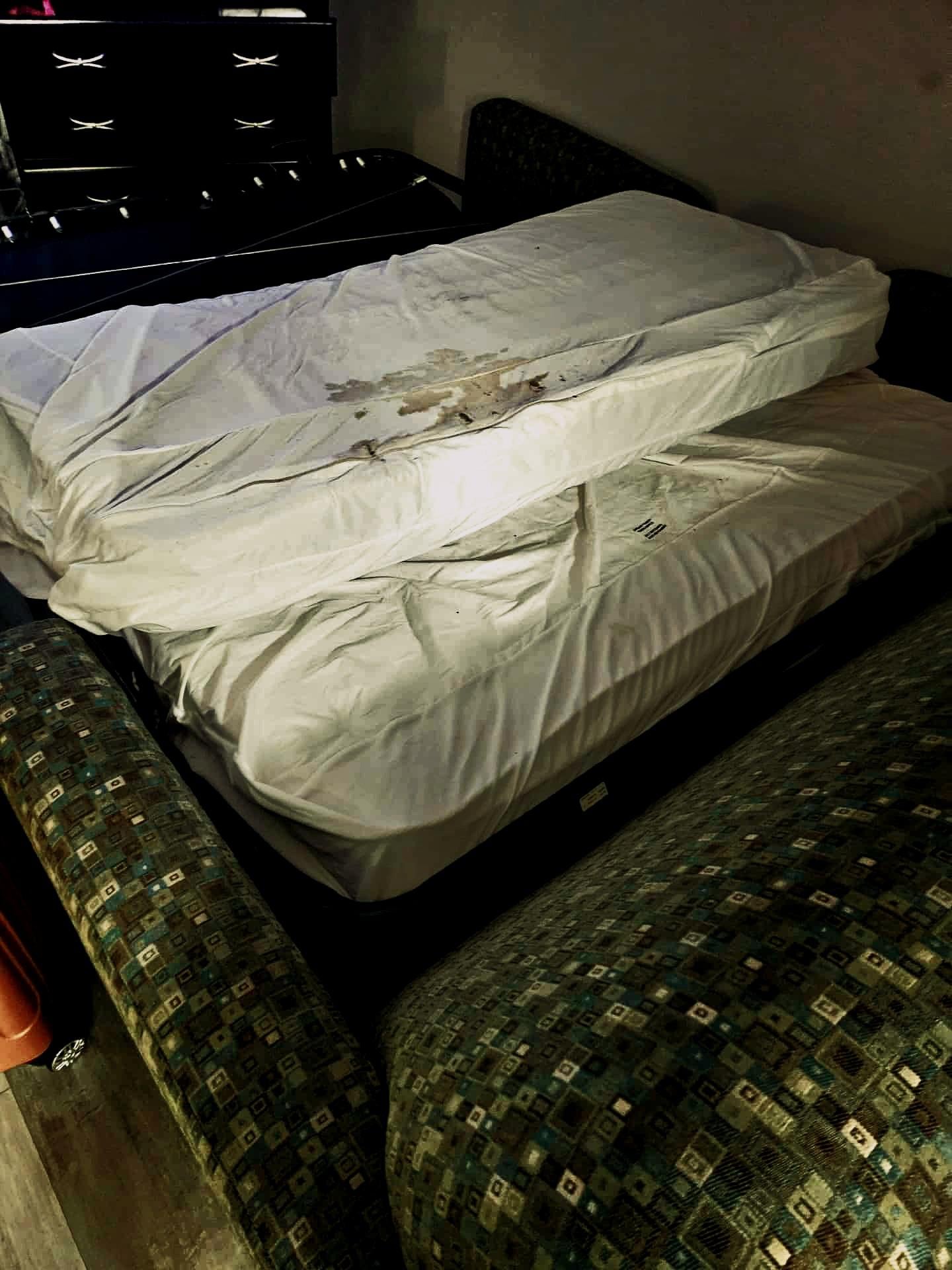 Disgusting conditions that they would not fix or give a new room.