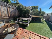 Outside area, amazing jade plants.