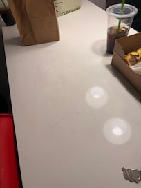 Sticky stuff all over the table