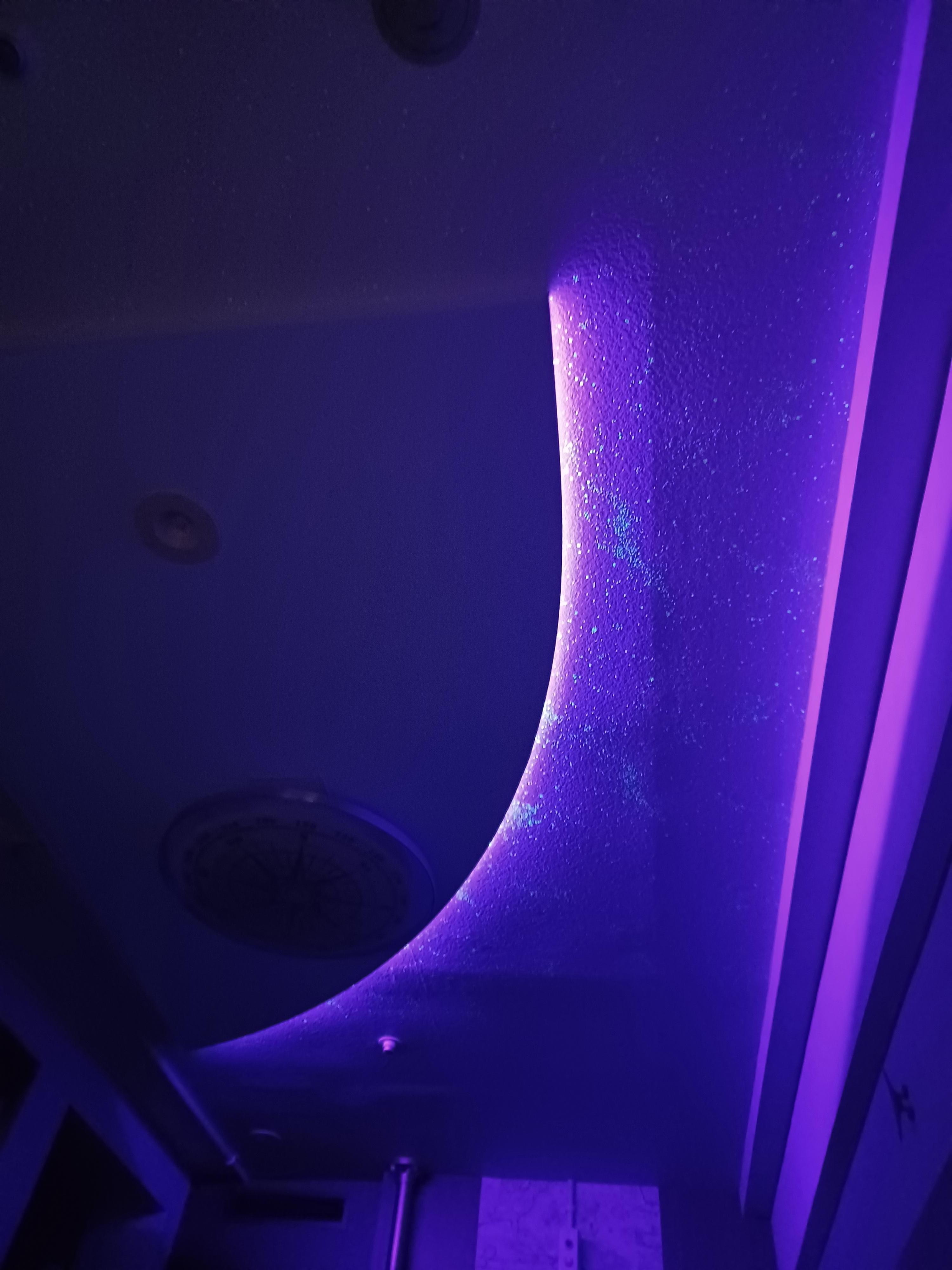 Cool night light sky