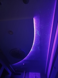 Cool night light sky