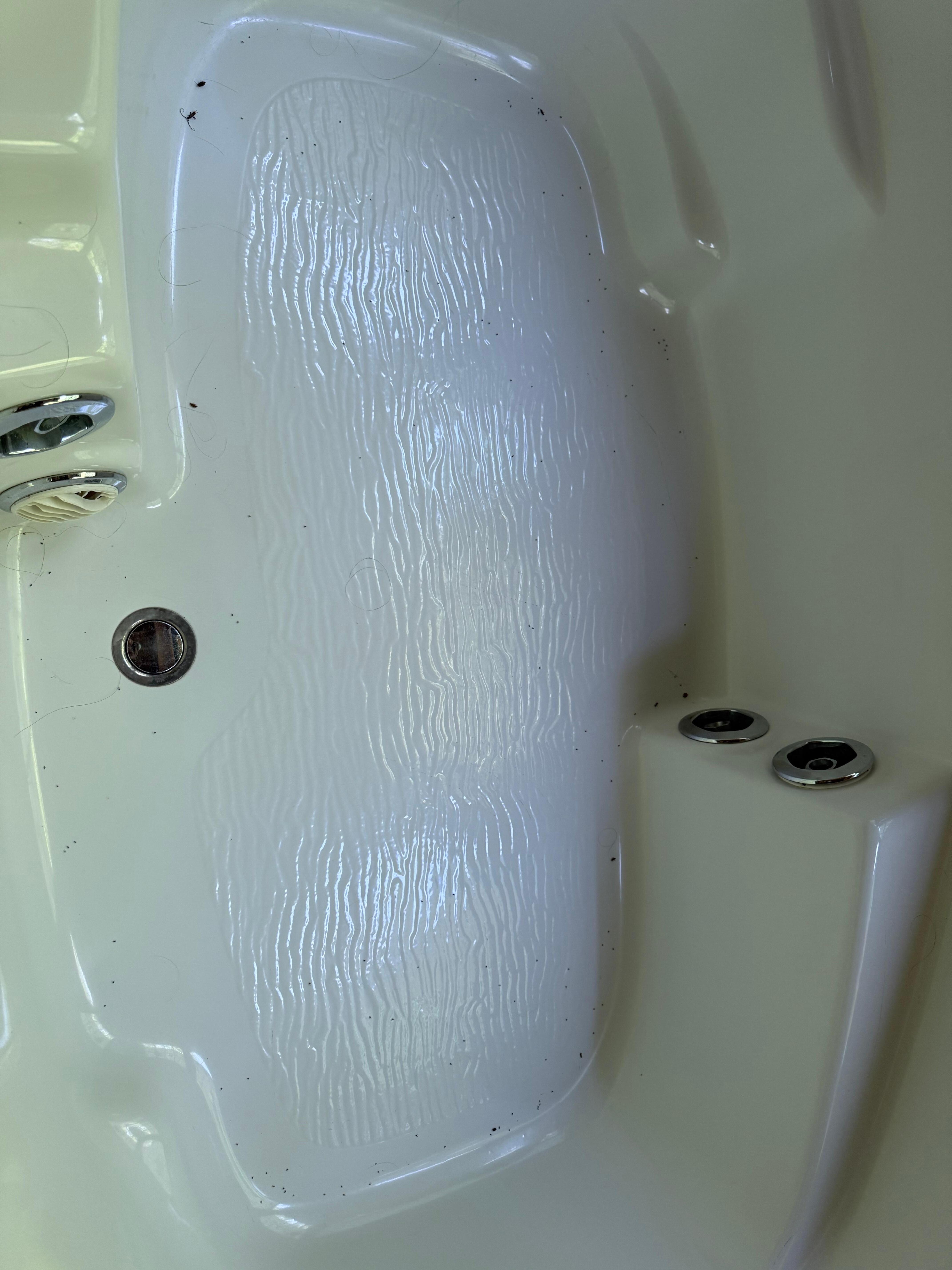 Jacuzzi tub, not clean and full of dead bugs