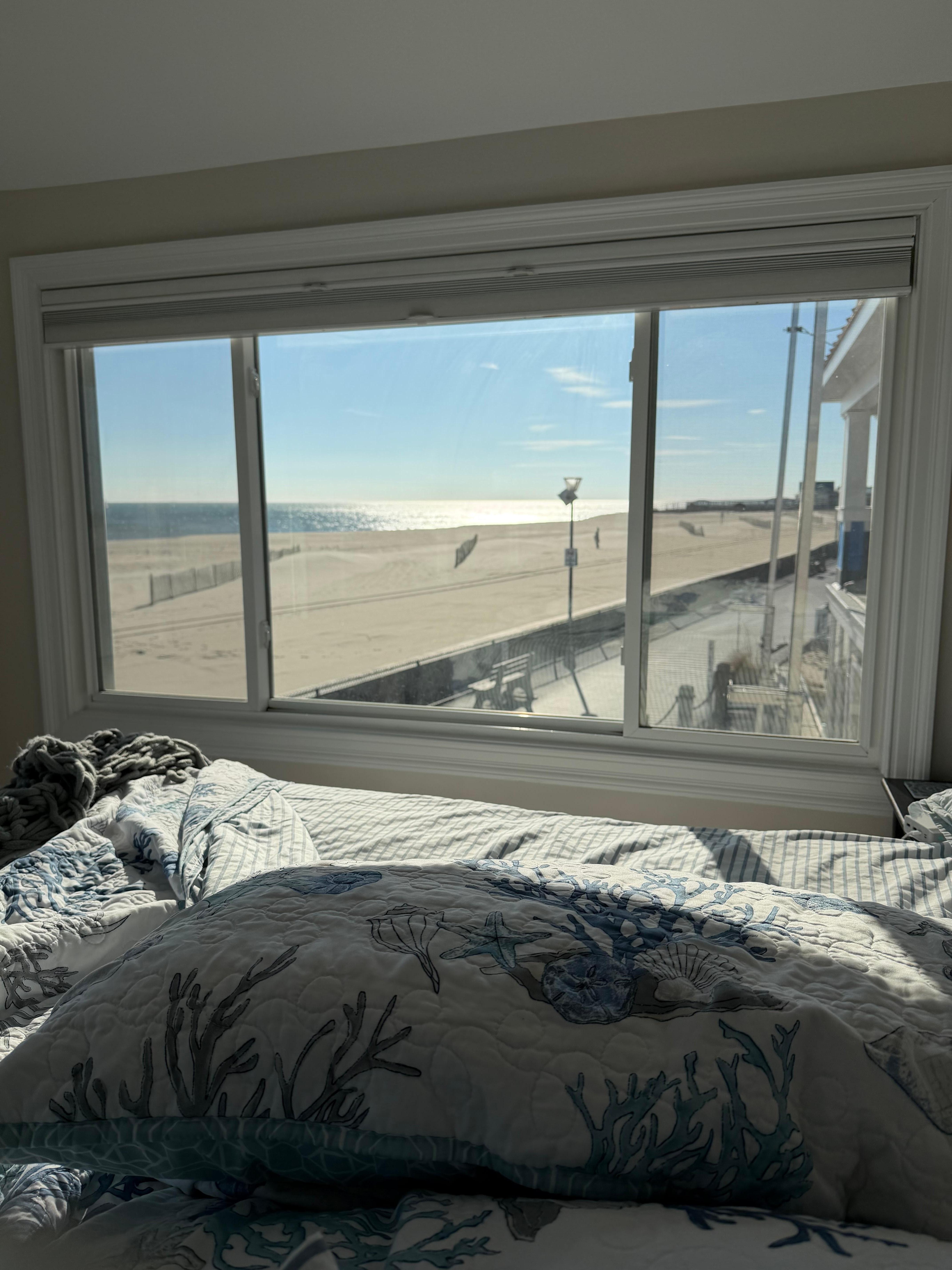 The view from the master bedroom bed! 