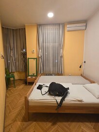 My room the night I arrived (the lighting looks a bit weird in this photo, but it was a beautiful room with lots of sunlight!)