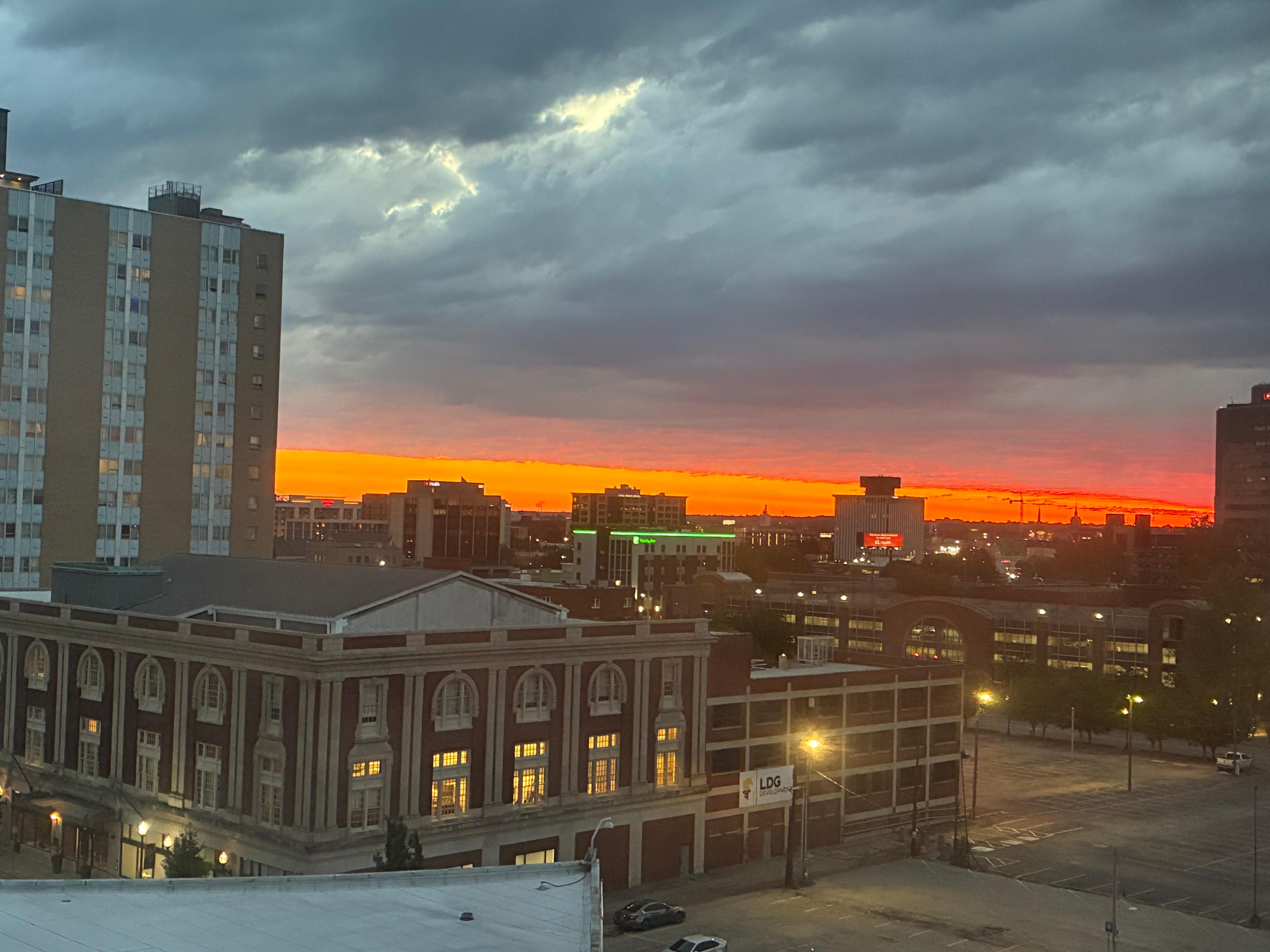 Morning view from the apartment. 