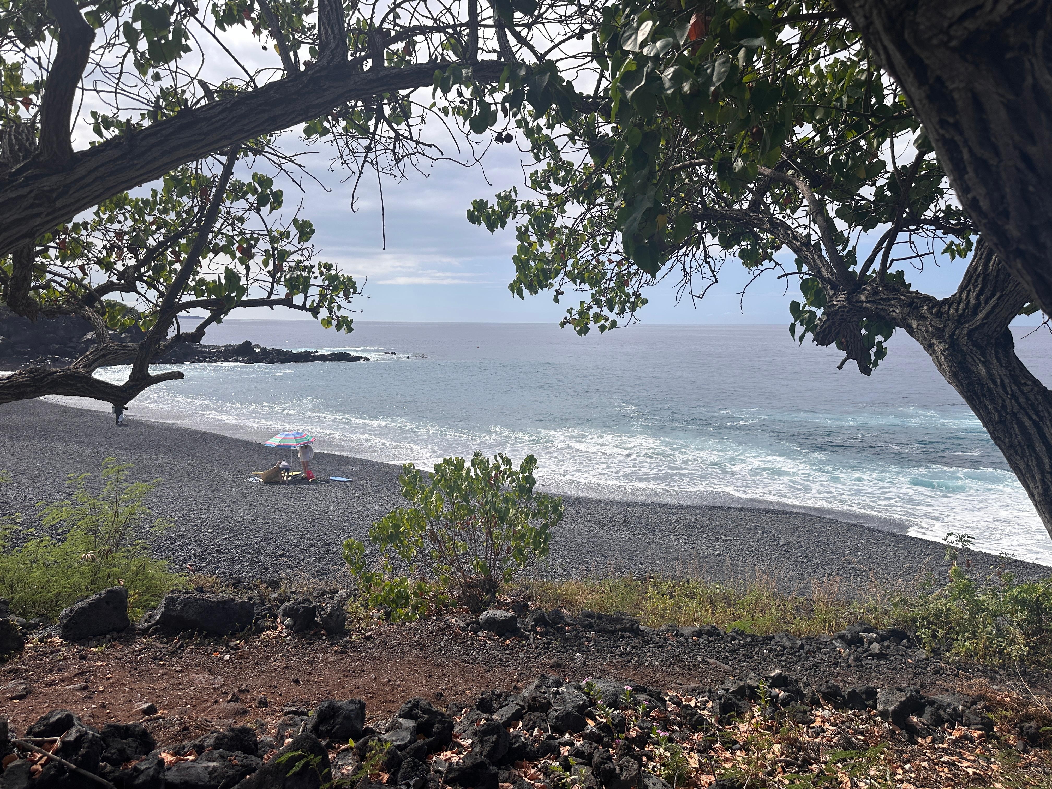 Pebble Beach at the end of the street