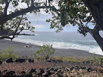 Pebble Beach at the end of the street