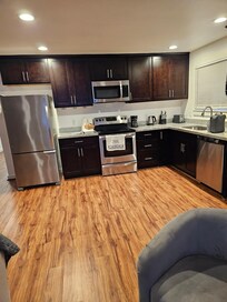 Kitchen with filtered water picture and electric kettle