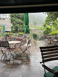 Mysigt även vid regn