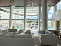 In lobby out to pool