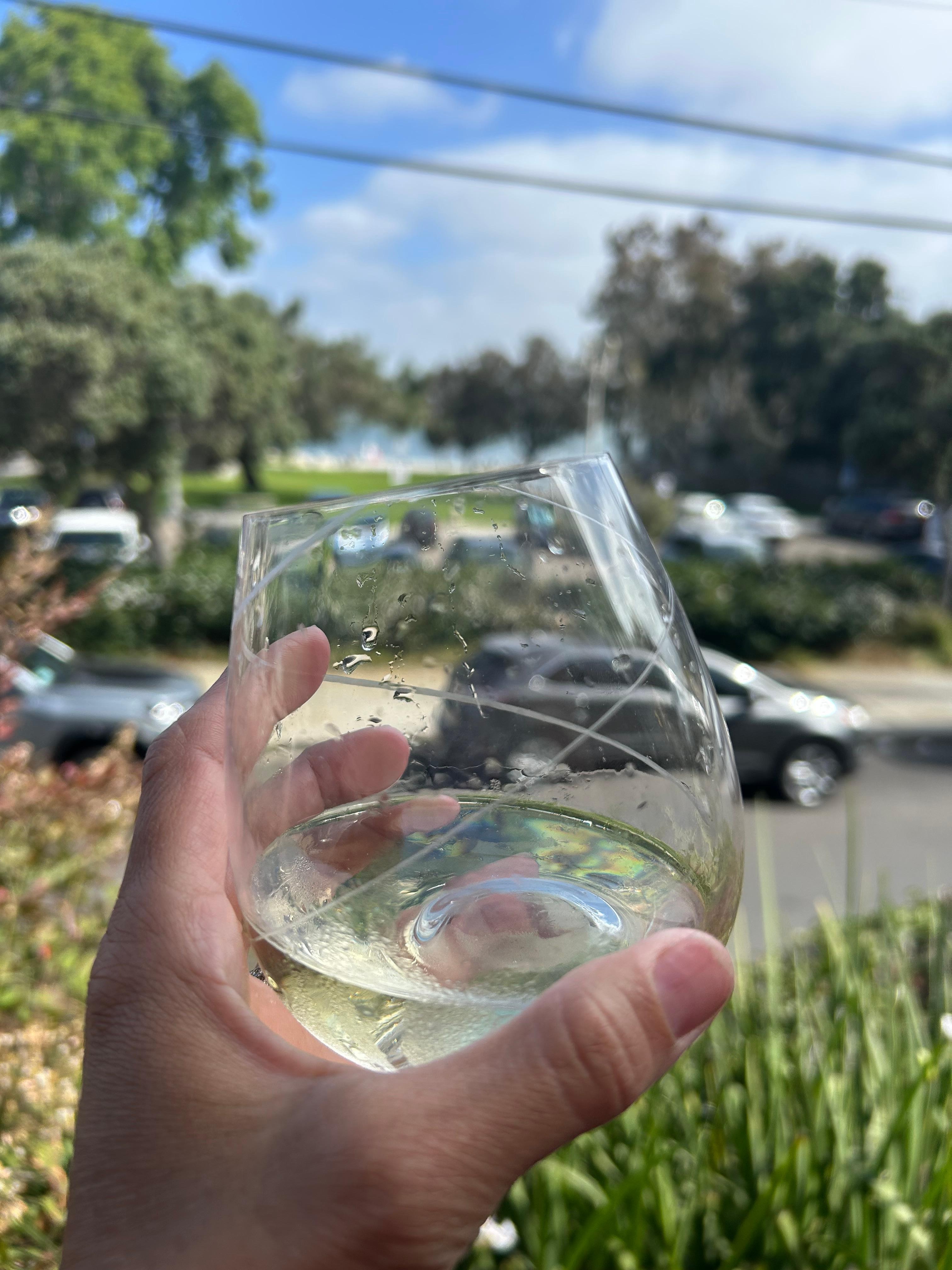 Nice evening sitting on the balcony 