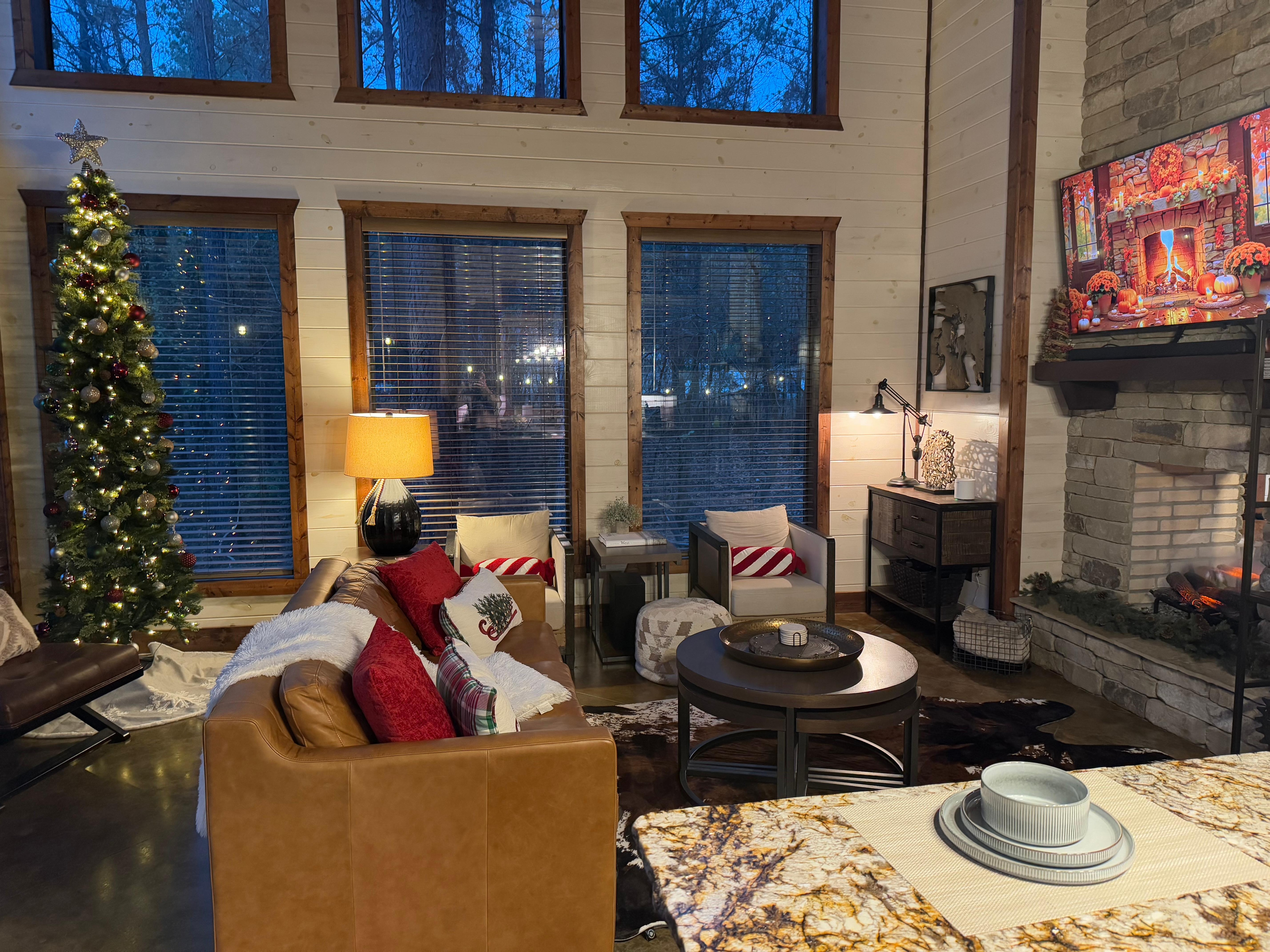 Loved the Christmas decor!