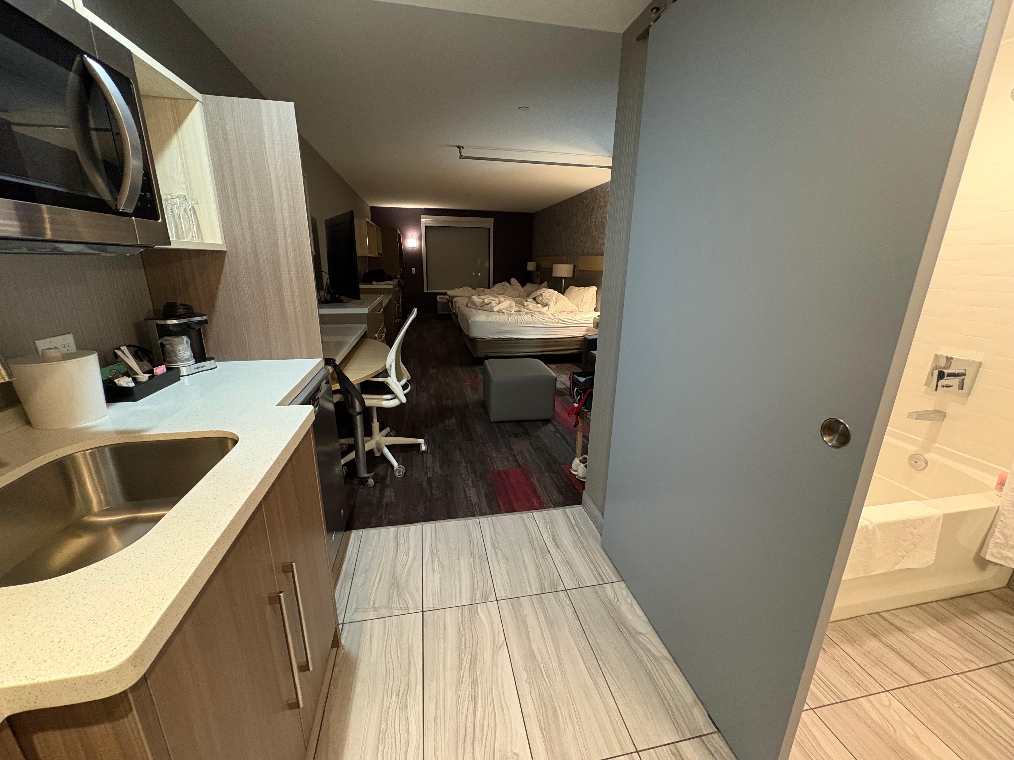 2 Queen bed with couch