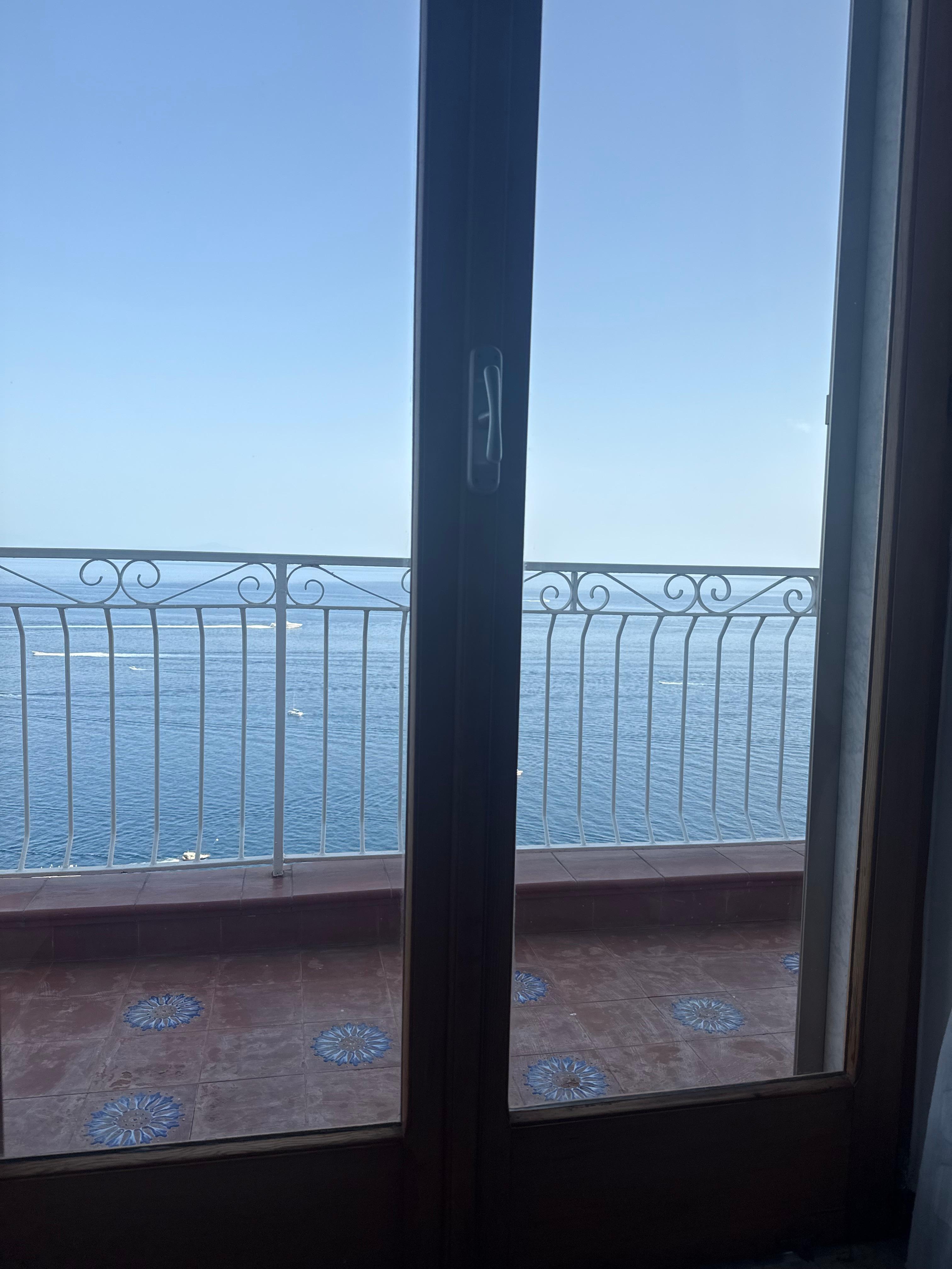 The view from one of the bedrooms