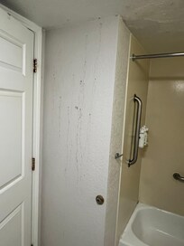 Urine in wall dried up