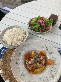 Food down on the beach 20metres away