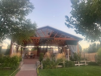 The pavilion to watch the sunset.