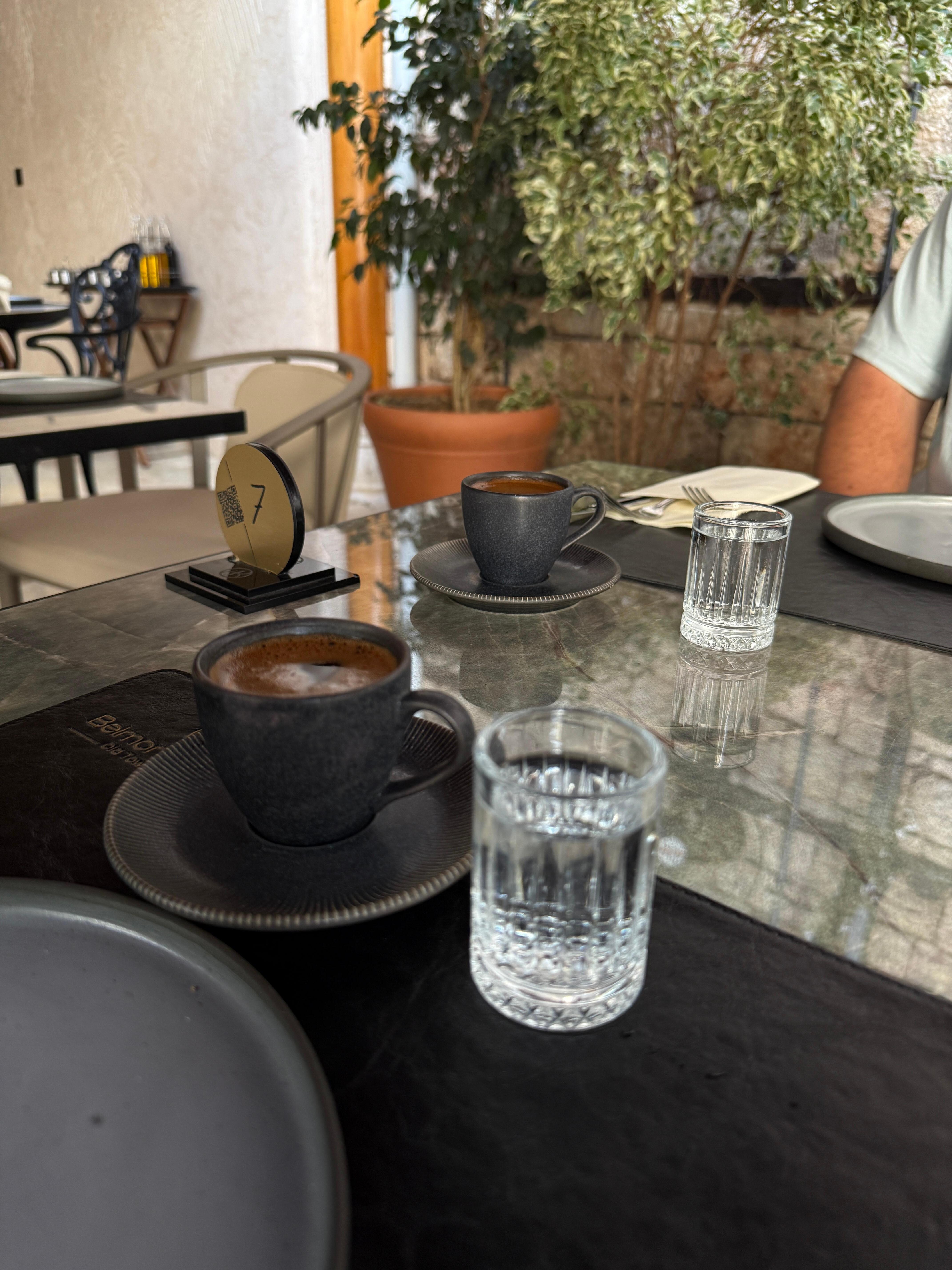 Breakfast with Turkish coffee