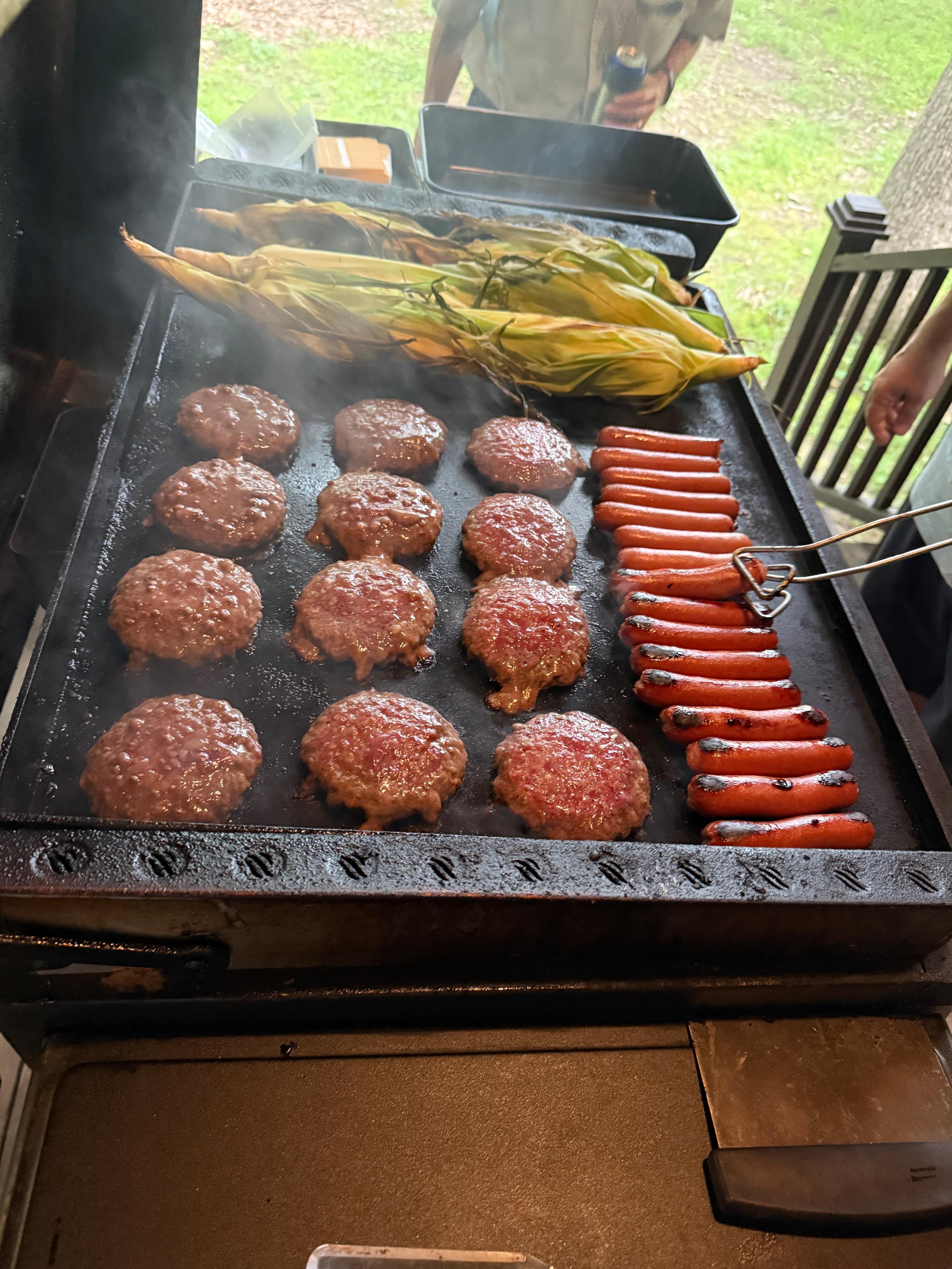 Big grill for making family dinner