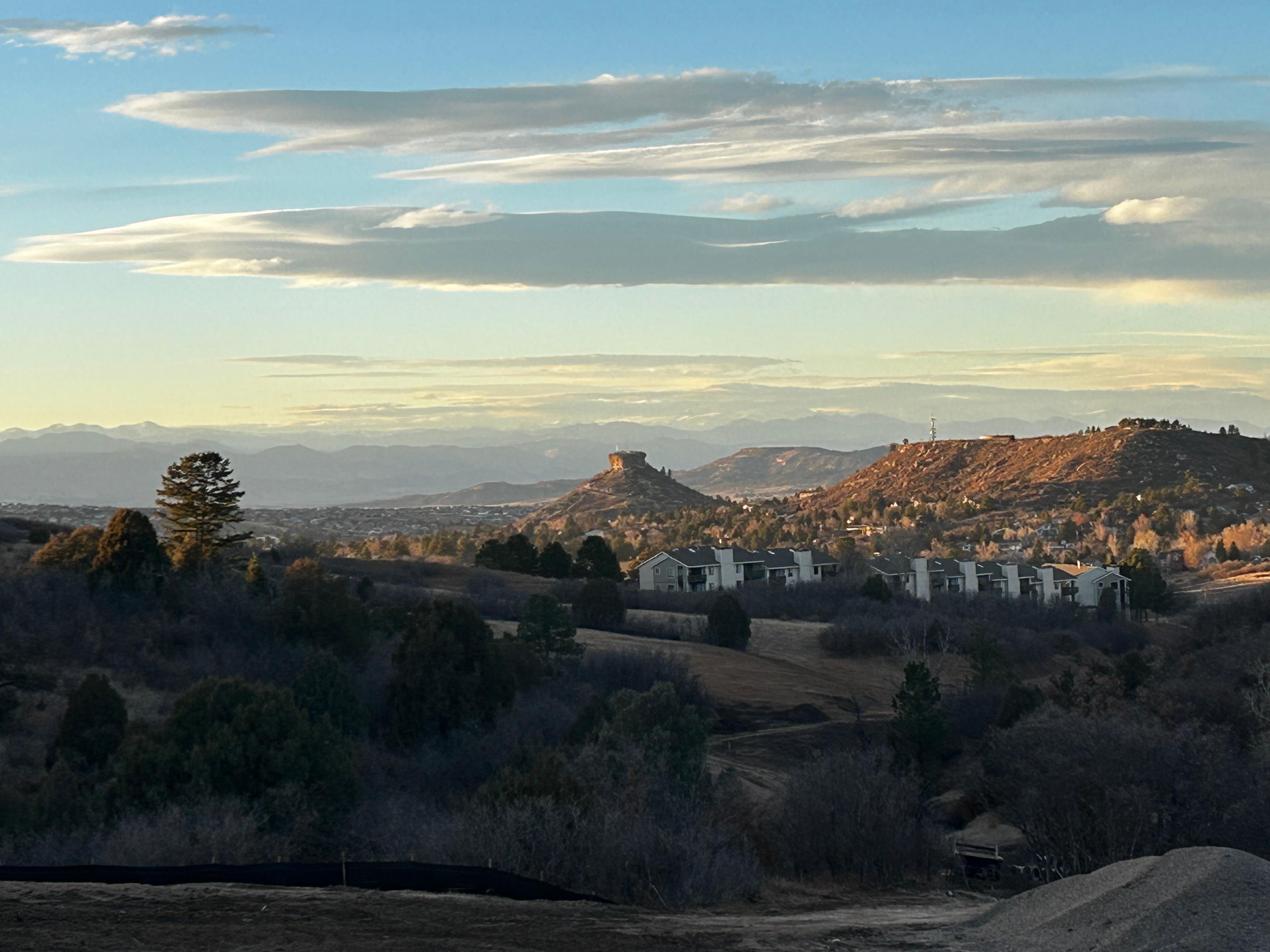 The weather was perfect.