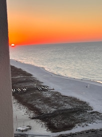 Sunrise from balcony:)