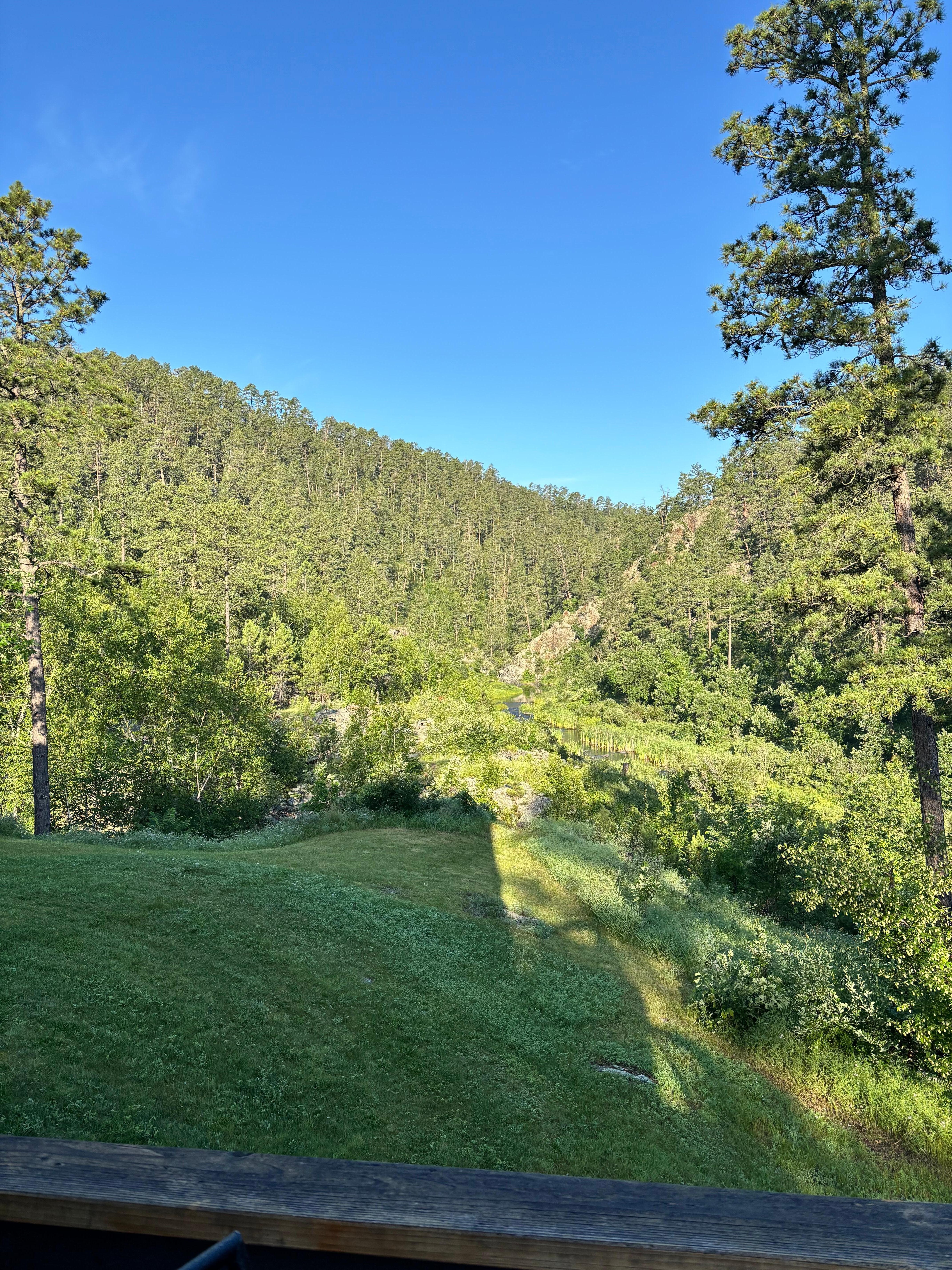 View from the main floor balcony