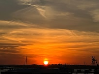 Sunset off balcony